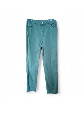 Simons Contemporaine Green Straight Leg Pants Size 12